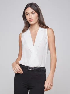 L'AGENCE Nouveau Whites|Essentials|Freja Blouse Ivory