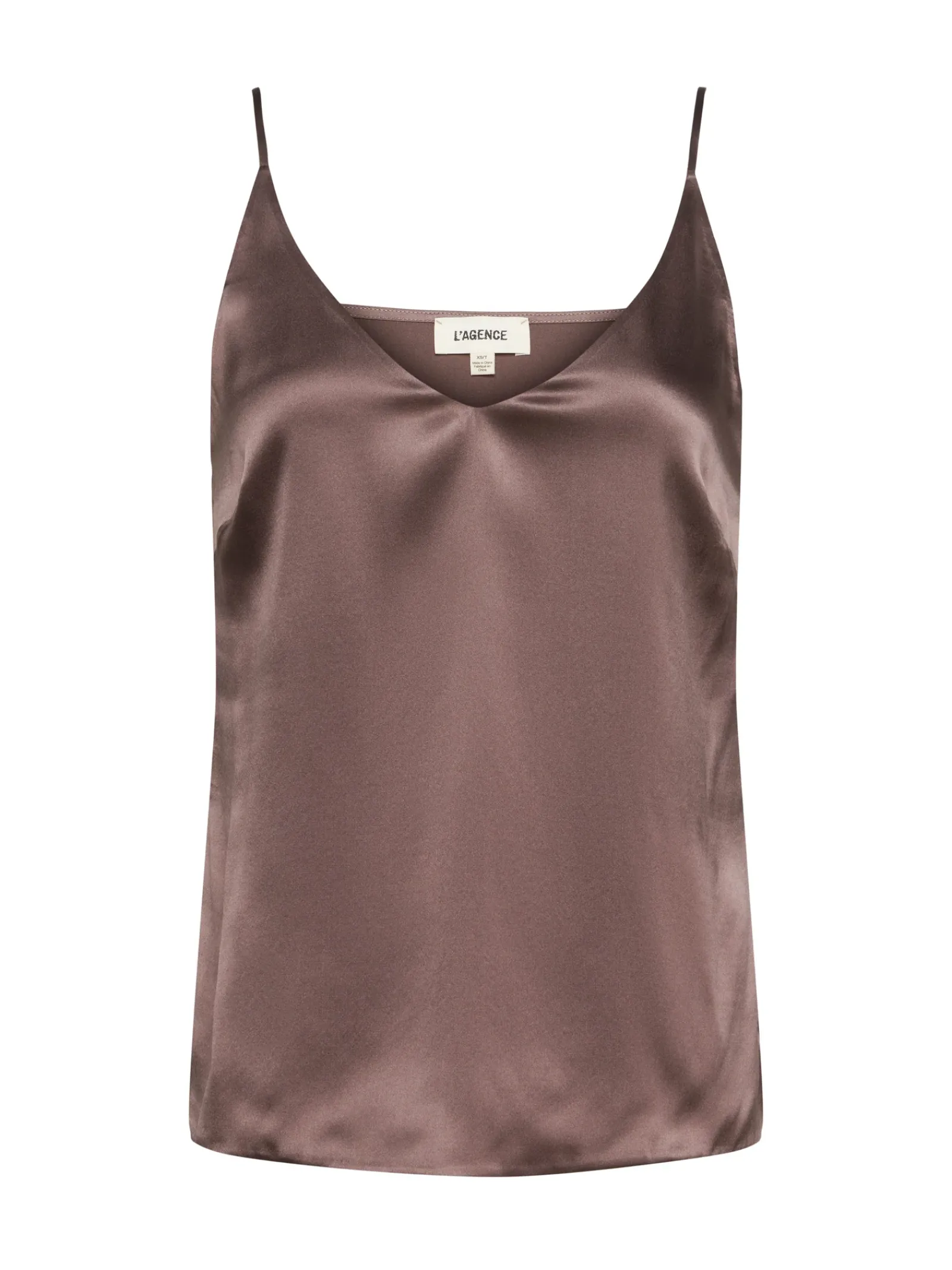 L'AGENCE Online Exclusives|Silks|Gabriella Camisole Tank Deep Taupe