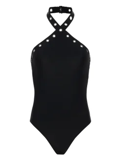 L'AGENCE Spring '24 Catalog|Spring Collection|Gabrielle Grommet One-Piece Black