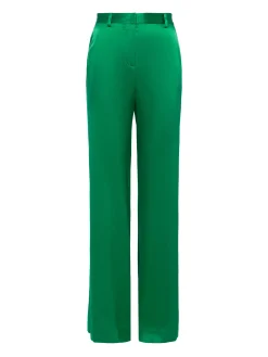 L'AGENCE Sets|Spring Collection|Gavin Silk Wide-Leg Pant Sea Green