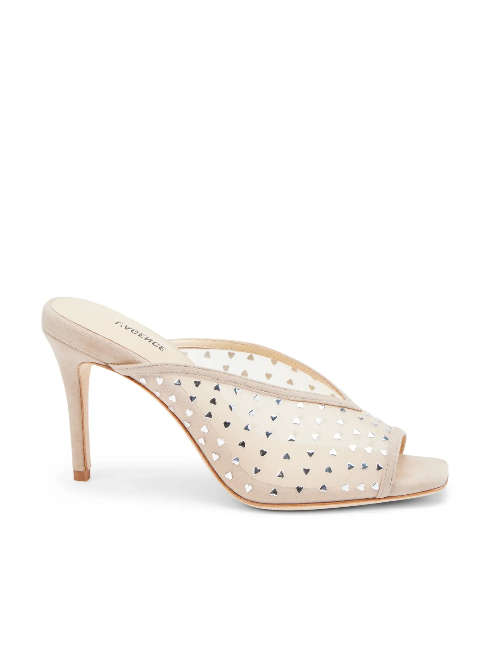 L'AGENCE Resort Collection|Heels & Pumps|Germain Open Toe Mule Macaroon Suede