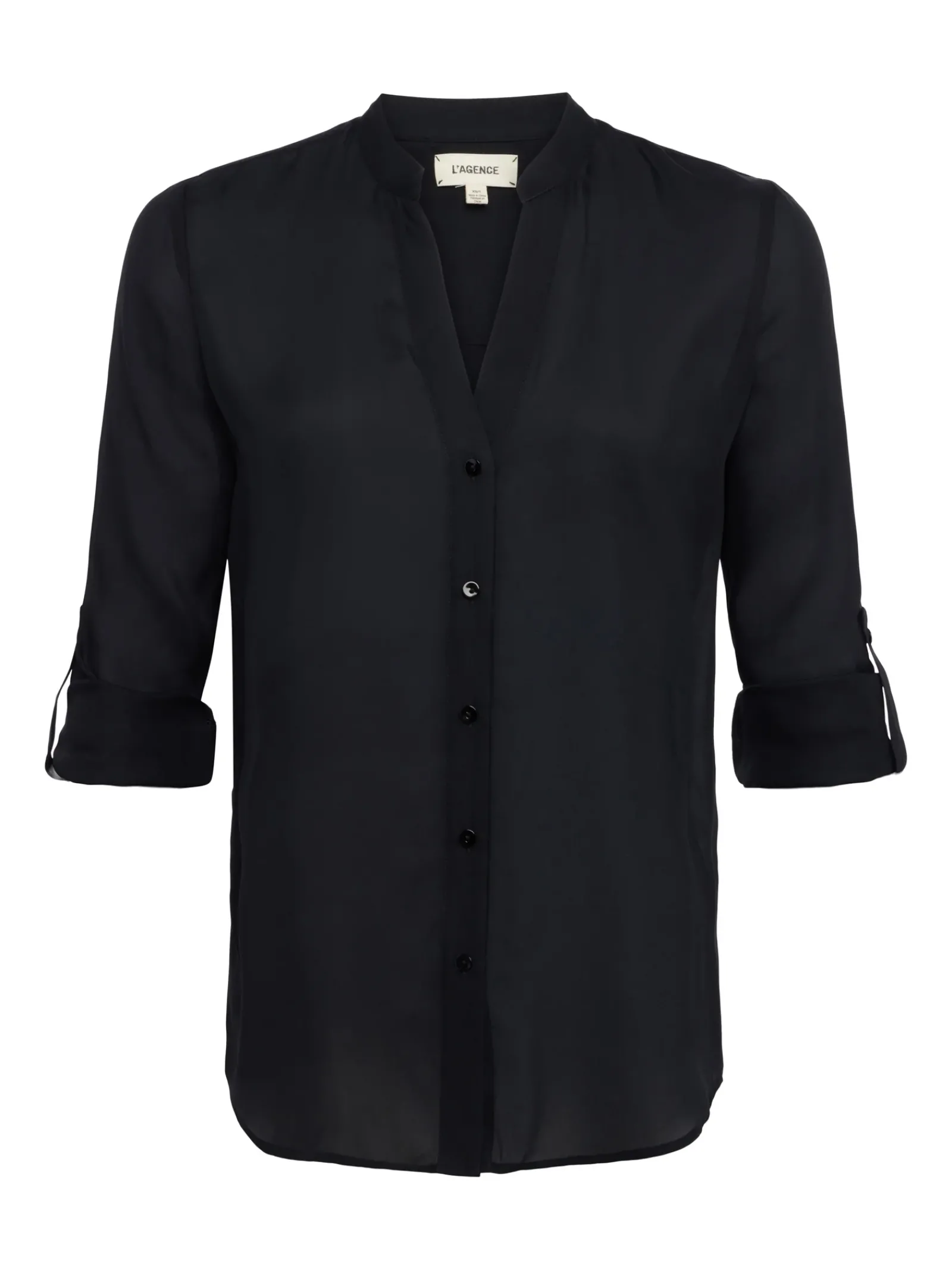 L'AGENCE All Things Black|Silks|Gillian Blouse Black