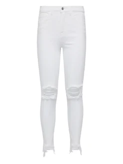 L'AGENCE Nouveau Whites|Skinny|High Line Jean Blanc Destruct
