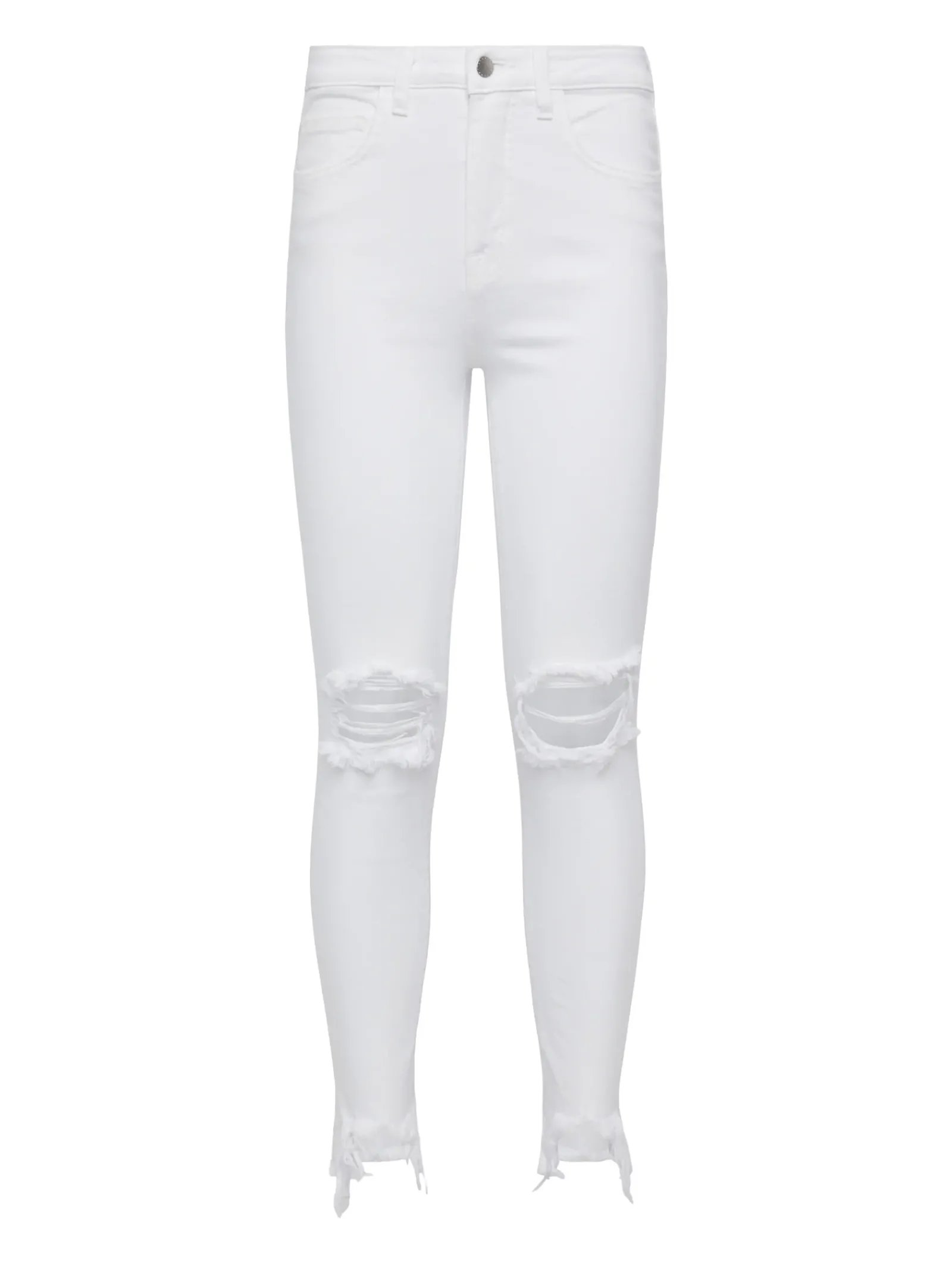 L'AGENCE Nouveau Whites|Skinny|High Line Jean Blanc Destruct