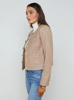 L'AGENCE Resort Collection|Maternity|Jayde Jacket Dark Cappuccino