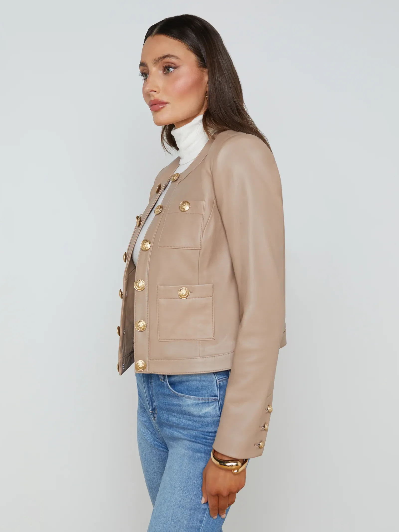 L'AGENCE Resort Collection|Maternity|Jayde Jacket Dark Cappuccino