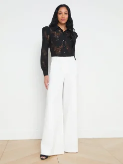L'AGENCE All Things Black|Spring Collection|Jenica Lace Blouse Black