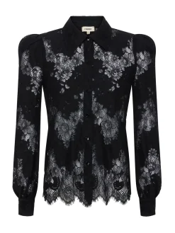 L'AGENCE All Things Black|Spring Collection|Jenica Lace Blouse Black