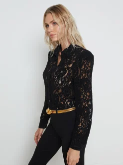 L'AGENCE All Things Black|Blouses & Tops|Jenica Lace Blouse Black