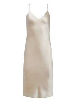 L'AGENCE Maternity|Essentials|Jodie Silk Slip Dress Champagne