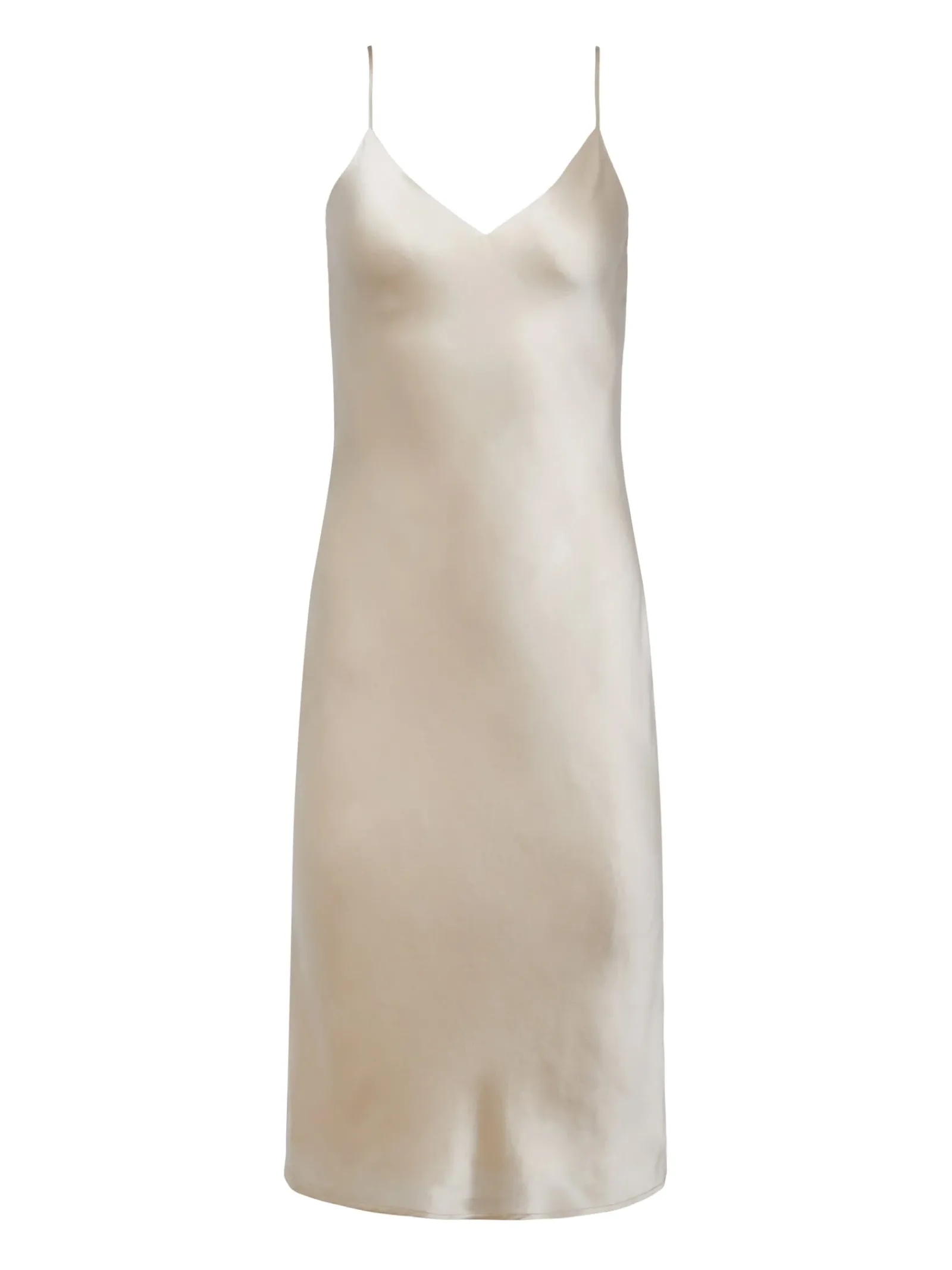 L'AGENCE Maternity|Essentials|Jodie Silk Slip Dress Champagne