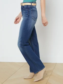 L'AGENCE Resort Collection|Straight|Jones Ultra High-Rise Stovepipe Jean Castaic