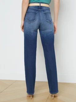 L'AGENCE Resort Collection|Straight|Jones Ultra High-Rise Stovepipe Jean Castaic