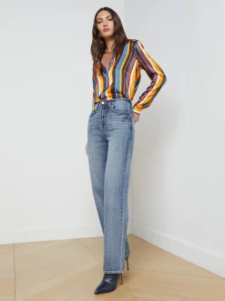 L'AGENCE Online Exclusives|Back in Stock|Jones Ultra High-Rise Stovepipe Jean Granada