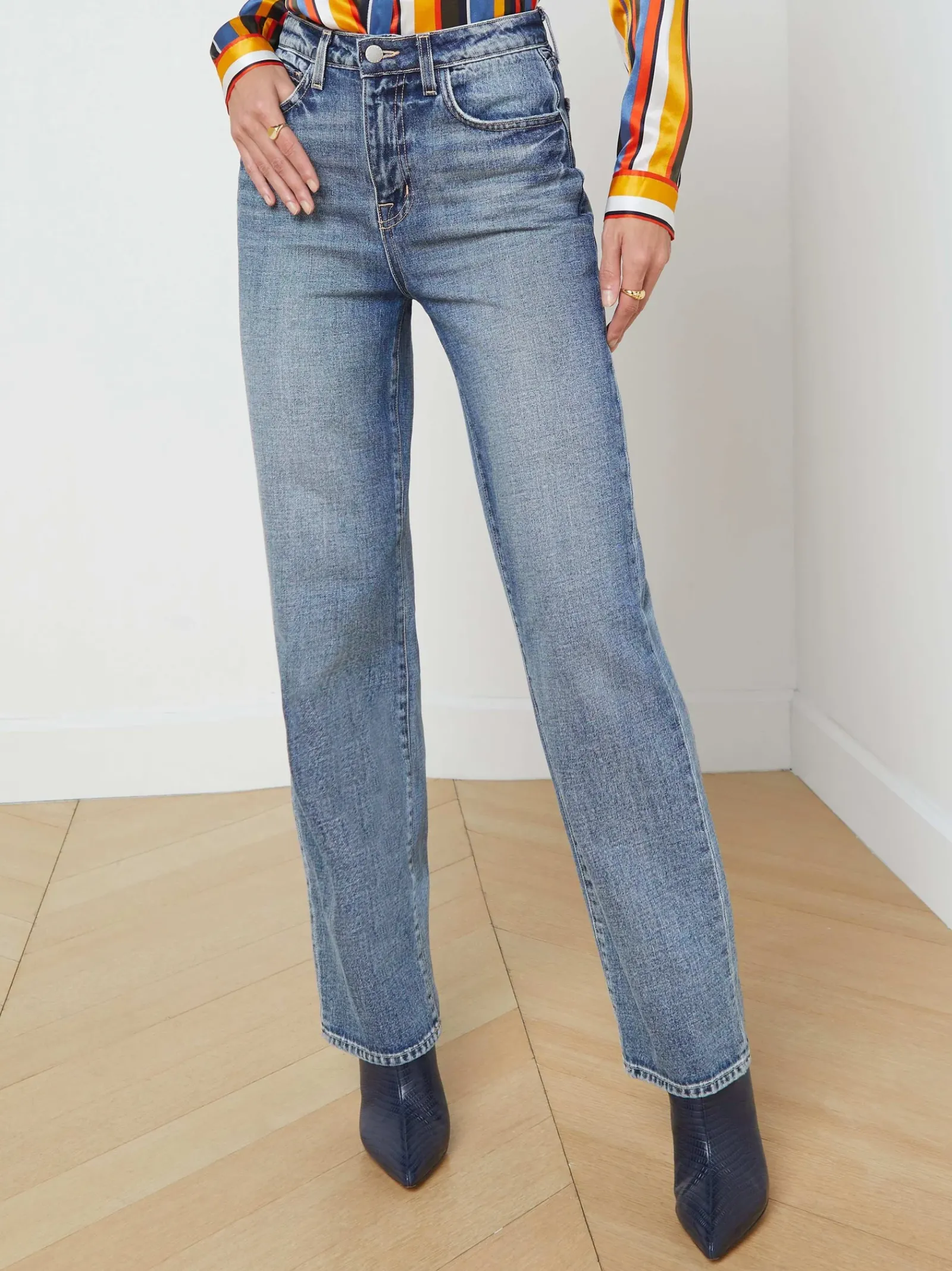 L'AGENCE Online Exclusives|Back in Stock|Jones Ultra High-Rise Stovepipe Jean Granada