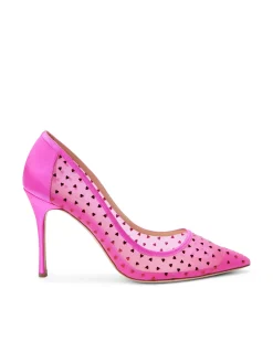 L'AGENCE Resort Collection|Heels & Pumps|Julie Pump Hot Pink Satin
