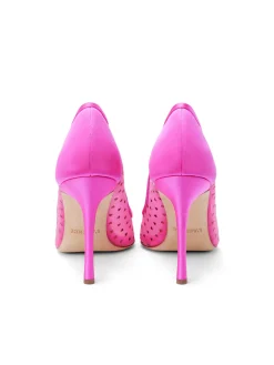 L'AGENCE Resort Collection|Heels & Pumps|Julie Pump Hot Pink Satin