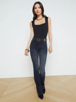 L'AGENCE Back in Stock|Blouses & Tops|Kaeli Top Black