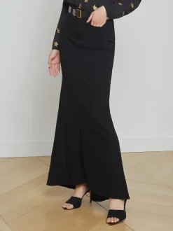 L'AGENCE Maternity|Pants, Shorts & Skirts|Kailani Denim Skirt Saturated Black