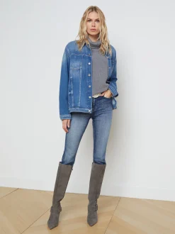 L'AGENCE Resort Collection|Denim Jackets|Karina Oversized Denim Jacket Hayward