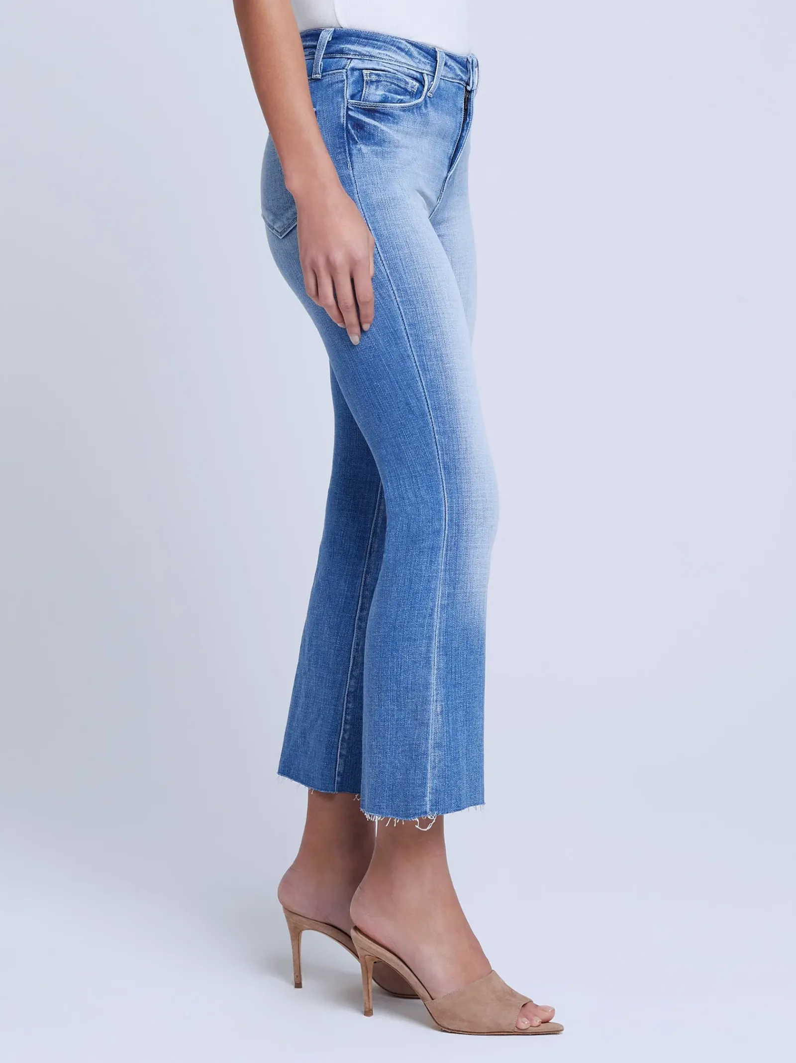 L'AGENCE Petite|Flare & Bootcut|Kendra Cropped Flare Jean Balboa