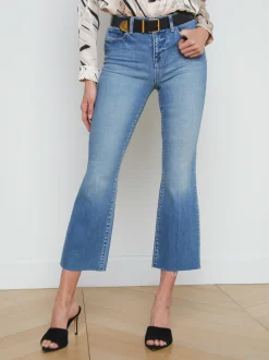 L'AGENCE Flare & Bootcut|Spring Collection|Kendra Cropped Flare Jean Alameda