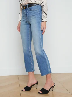 L'AGENCE Flare & Bootcut|Spring Collection|Kendra Cropped Flare Jean Alameda