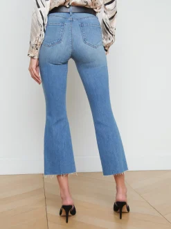 L'AGENCE Flare & Bootcut|Spring Collection|Kendra Cropped Flare Jean Alameda