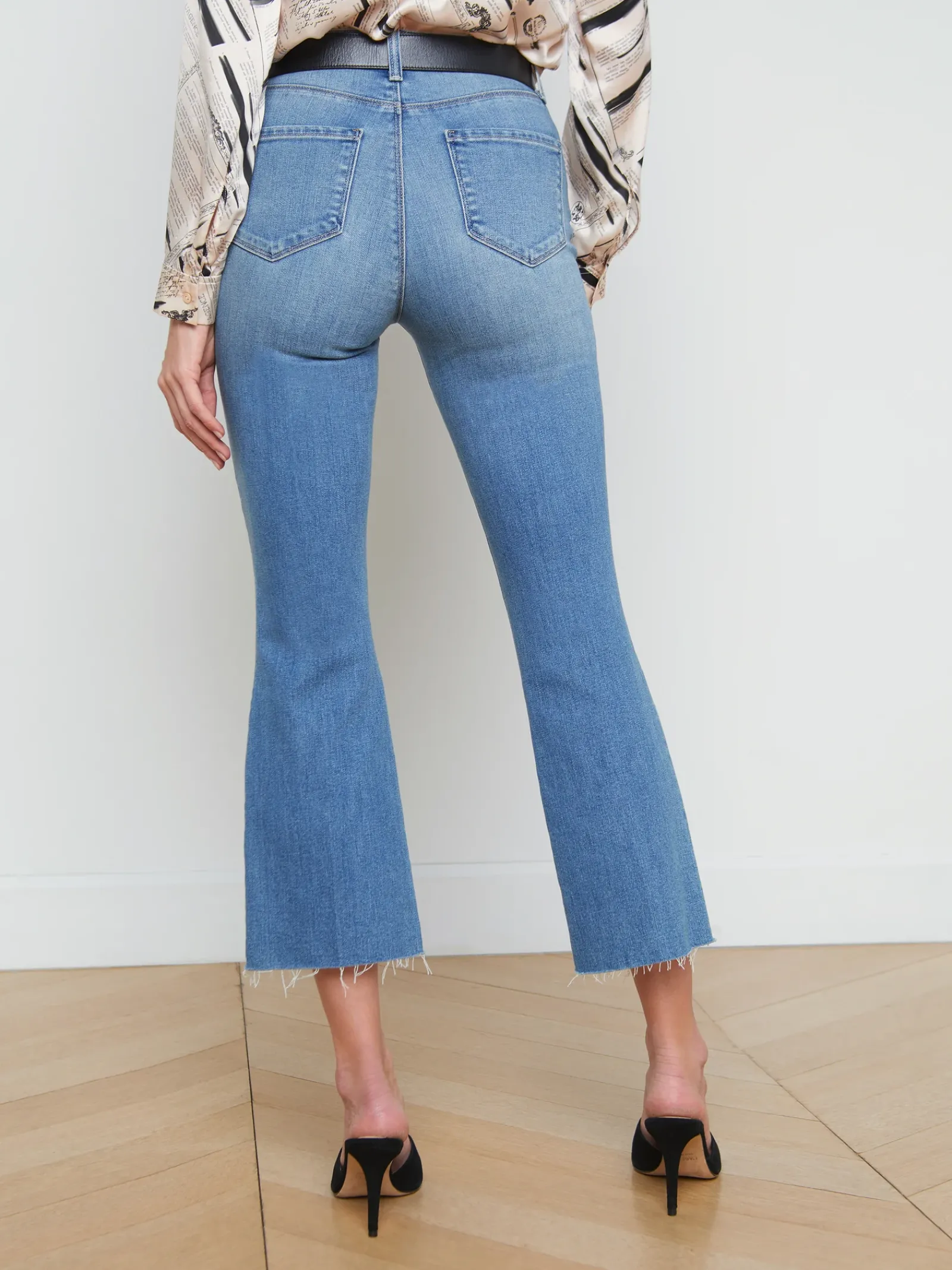 L'AGENCE Flare & Bootcut|Spring Collection|Kendra Cropped Flare Jean Alameda