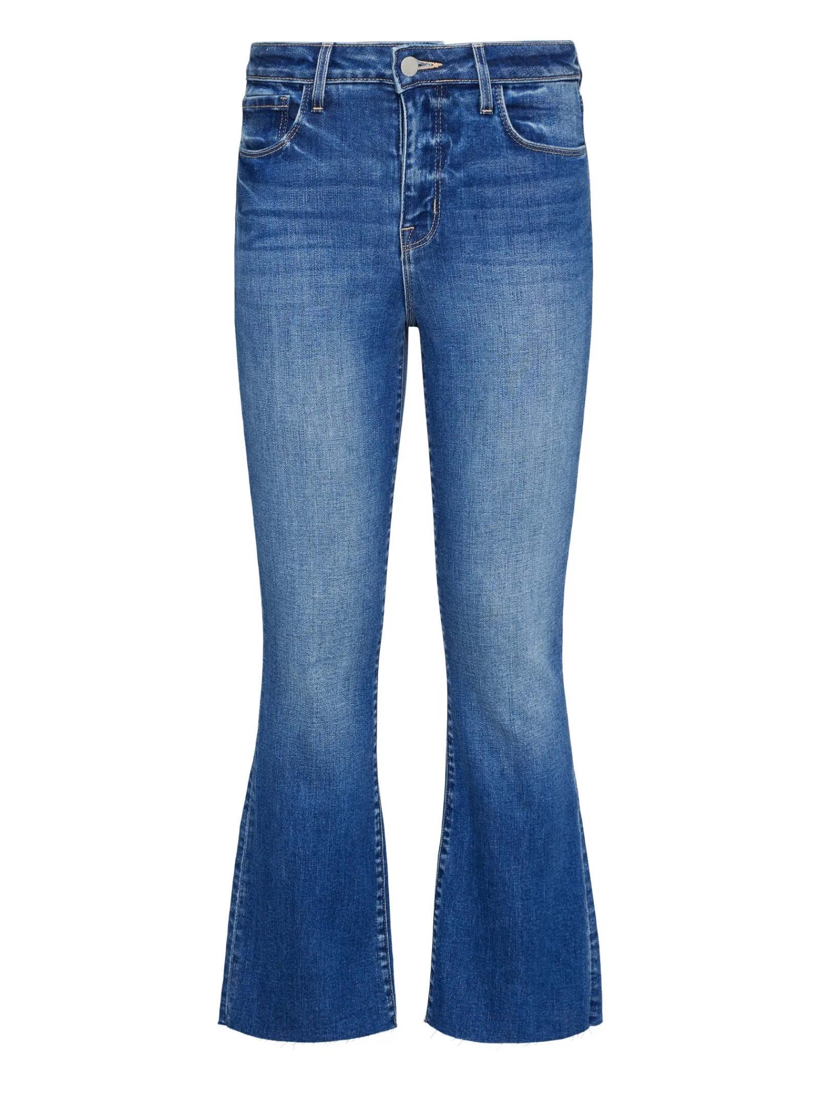 L'AGENCE Petite|Flare & Bootcut|Kendra Cropped Flare Jean Cambridge
