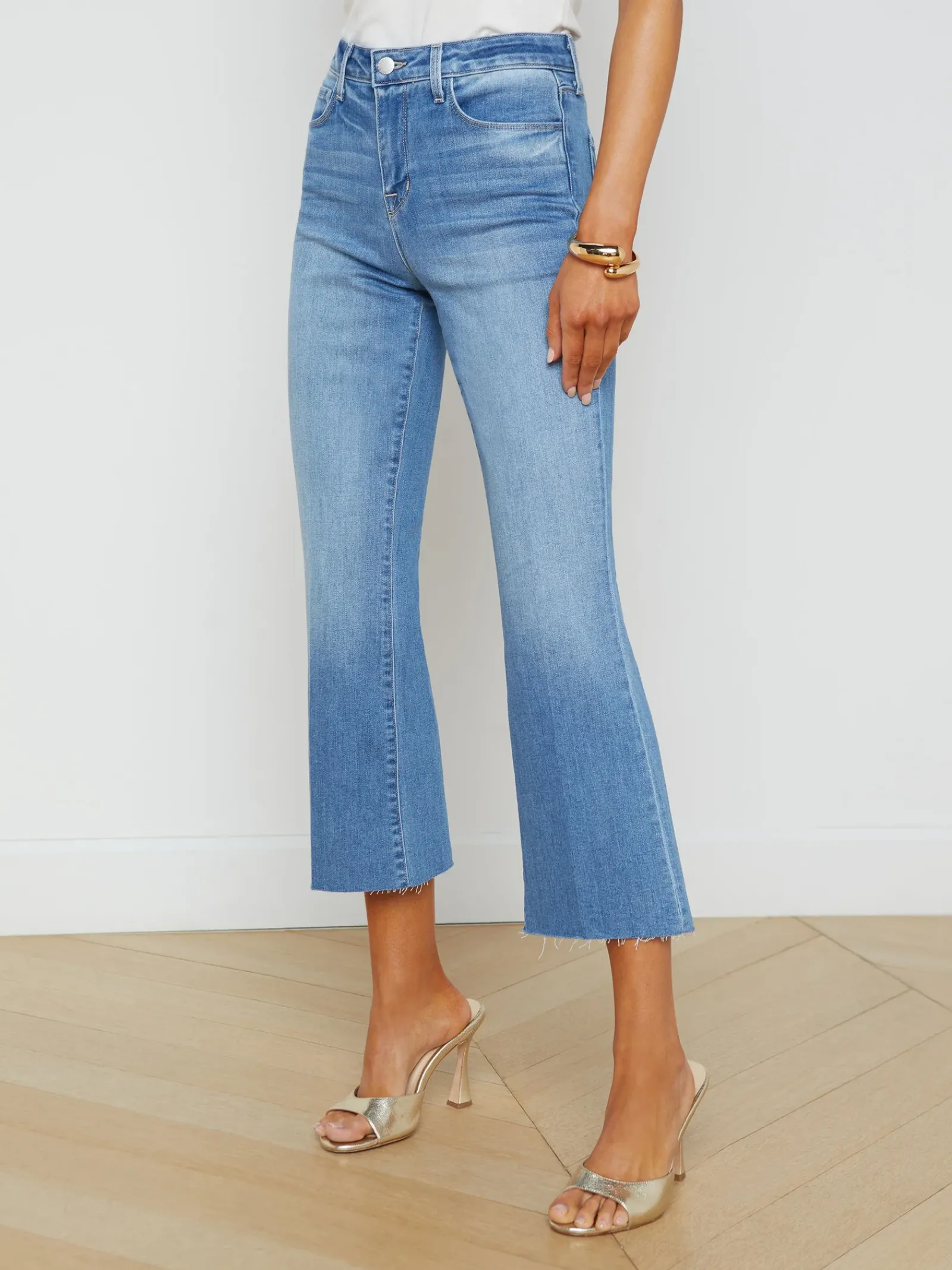 L'AGENCE Petite|Flare & Bootcut|Kendra Cropped Flare Jean Alamo