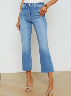 L'AGENCE Petite|Flare & Bootcut|Kendra Cropped Flare Jean Alamo