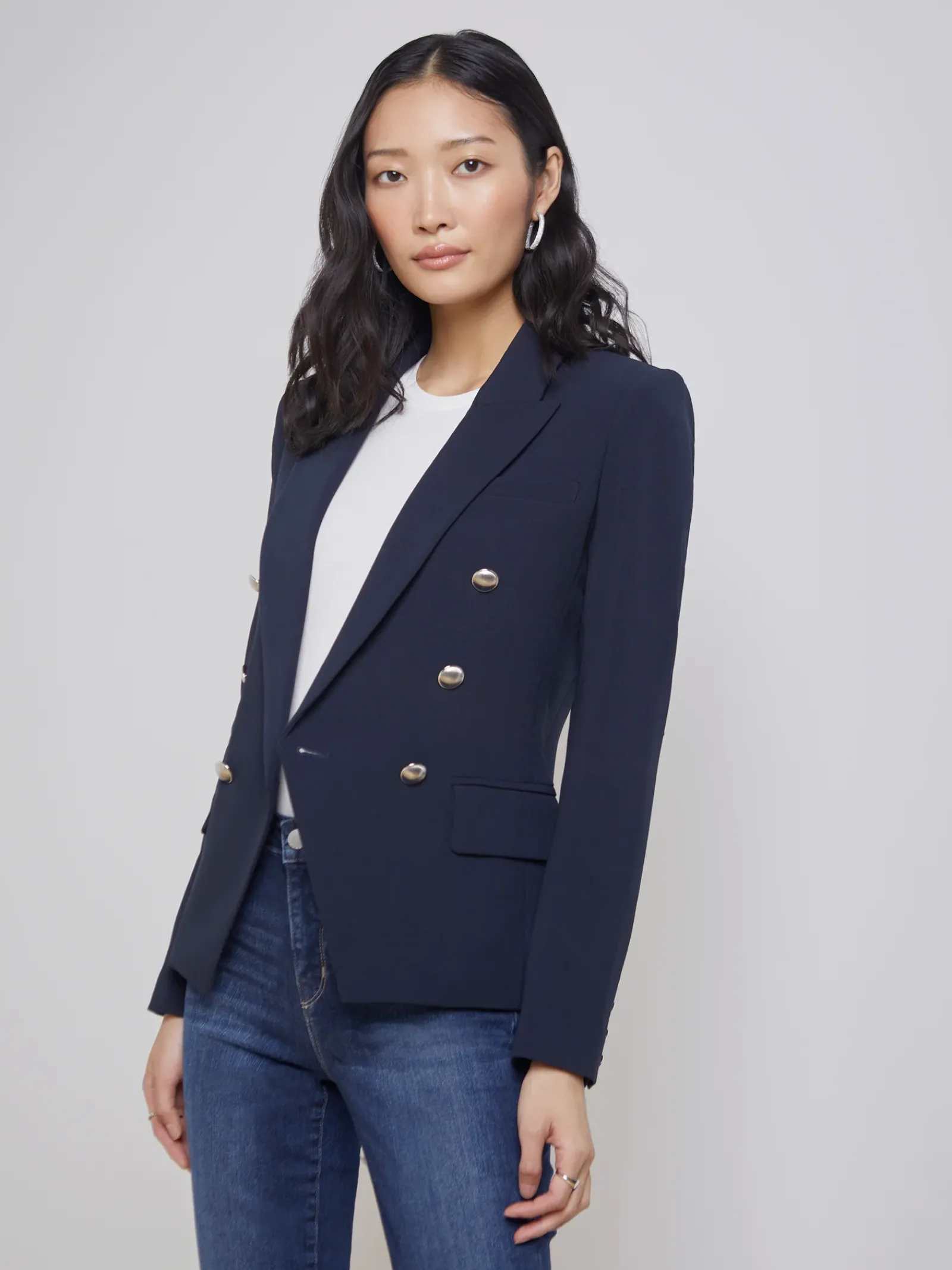 L'AGENCE Essentials|Blazers & Jackets|Kenzie Blazer Midnight