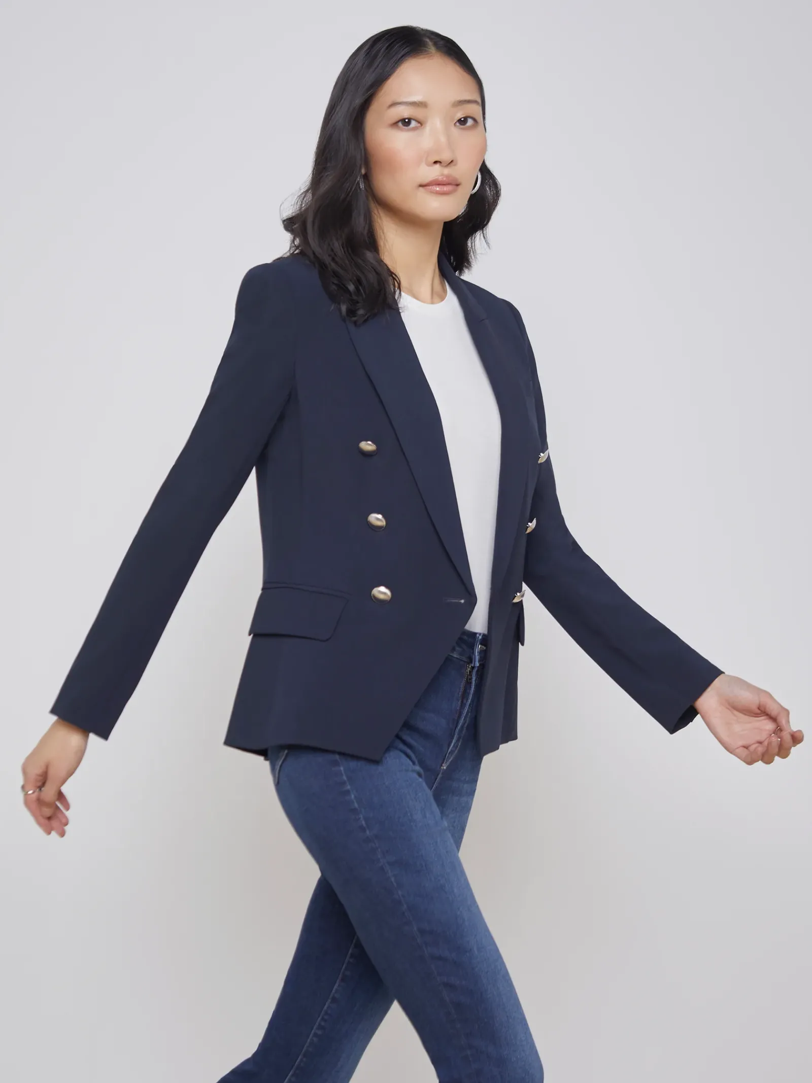 L'AGENCE Essentials|Blazers & Jackets|Kenzie Blazer Midnight