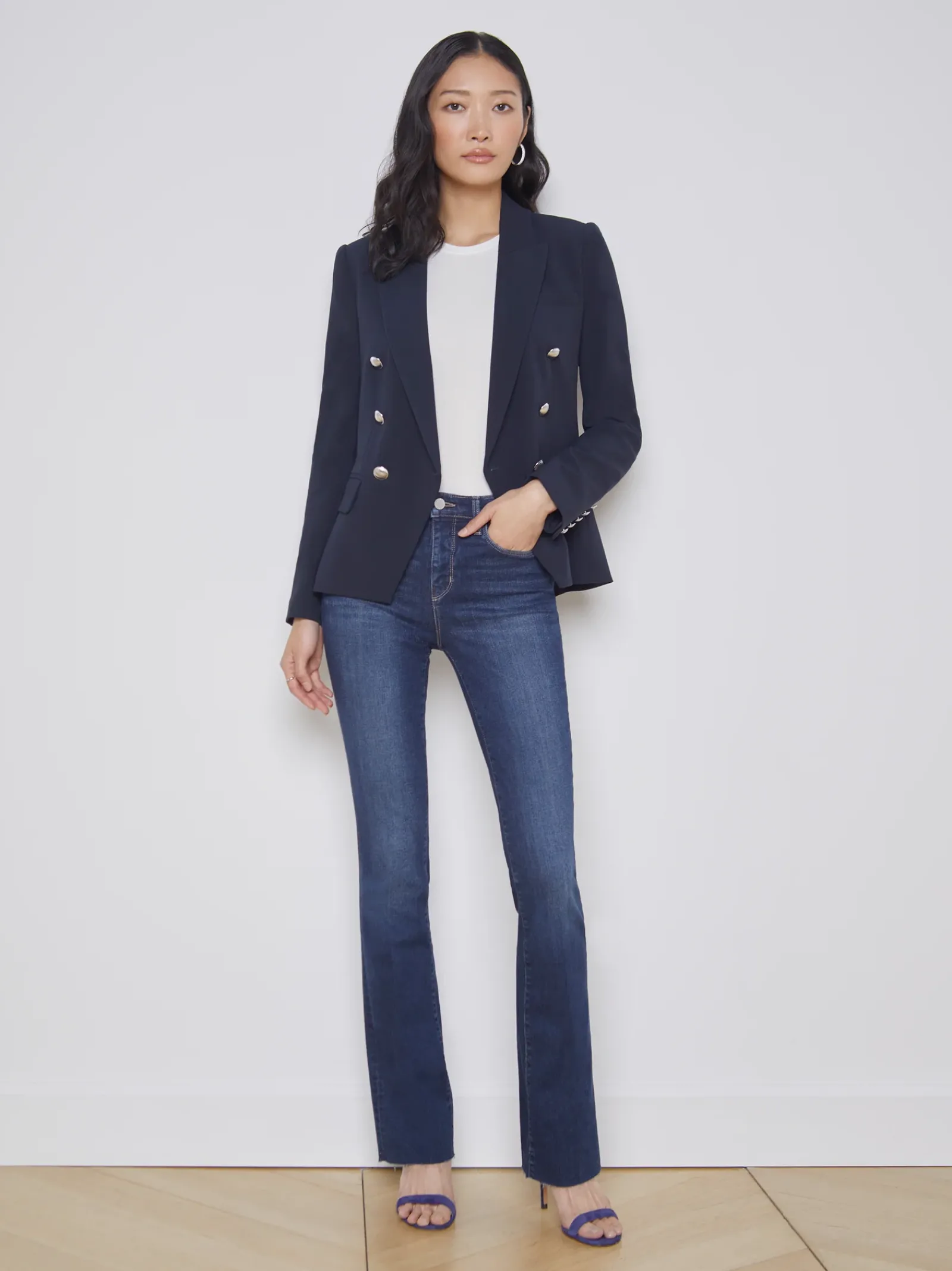 L'AGENCE Essentials|Blazers & Jackets|Kenzie Blazer Midnight