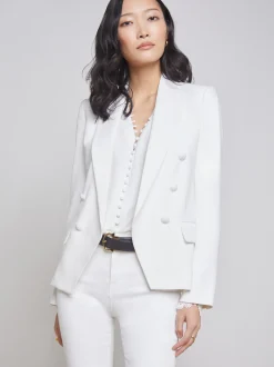 L'AGENCE Nouveau Whites|Sets|Kenzie Blazer White/White