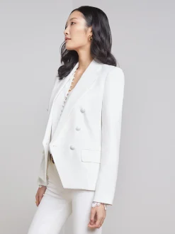 L'AGENCE Nouveau Whites|Sets|Kenzie Blazer White/White