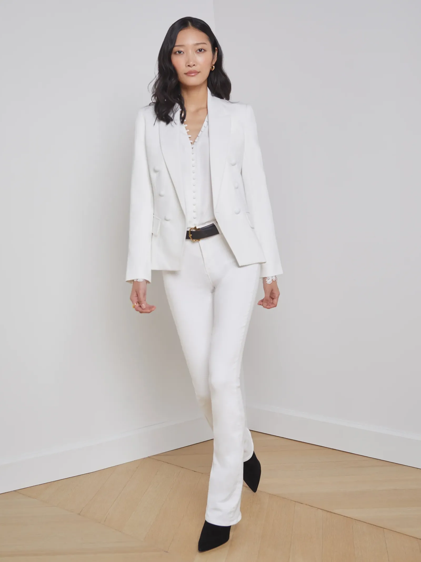 L'AGENCE Nouveau Whites|Sets|Kenzie Blazer White/White