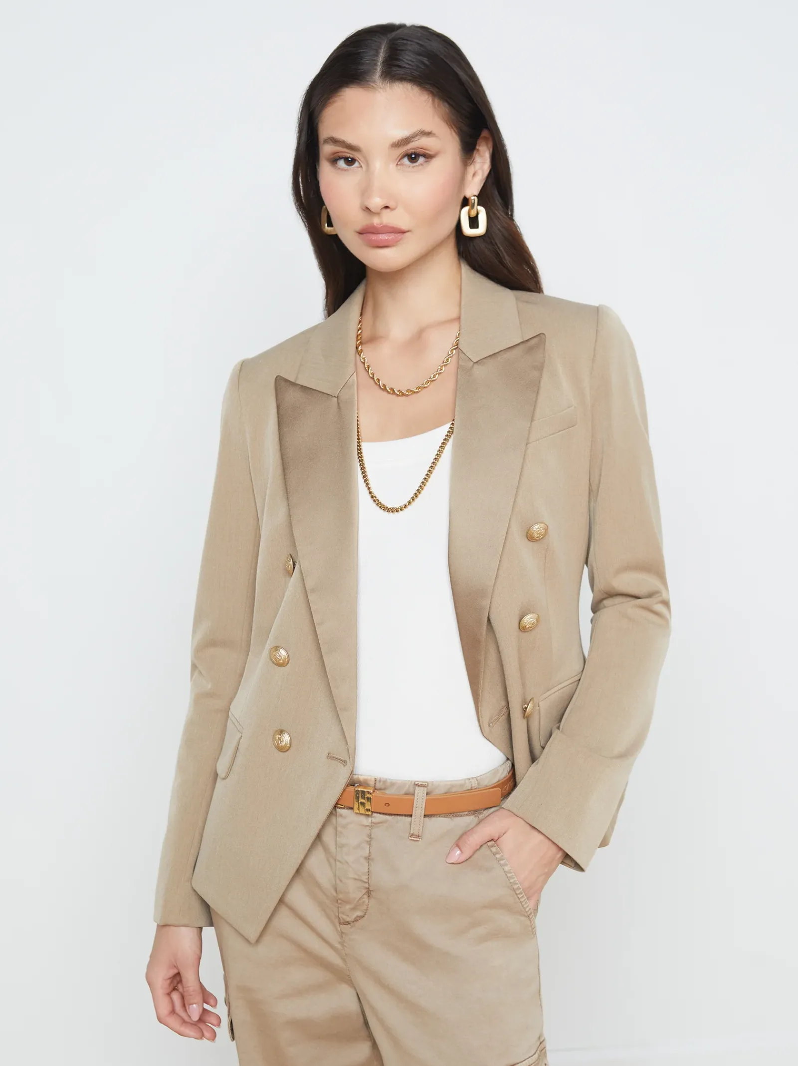 L'AGENCE Resort Collection|Blazers & Jackets|Kenzie Blazer Mochaccino