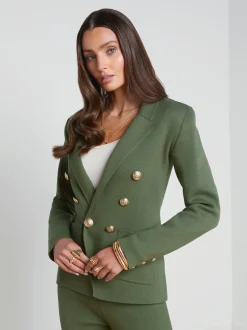 L'AGENCE Sets|Spring Collection|Kenzie Knit Blazer Clover/Gold