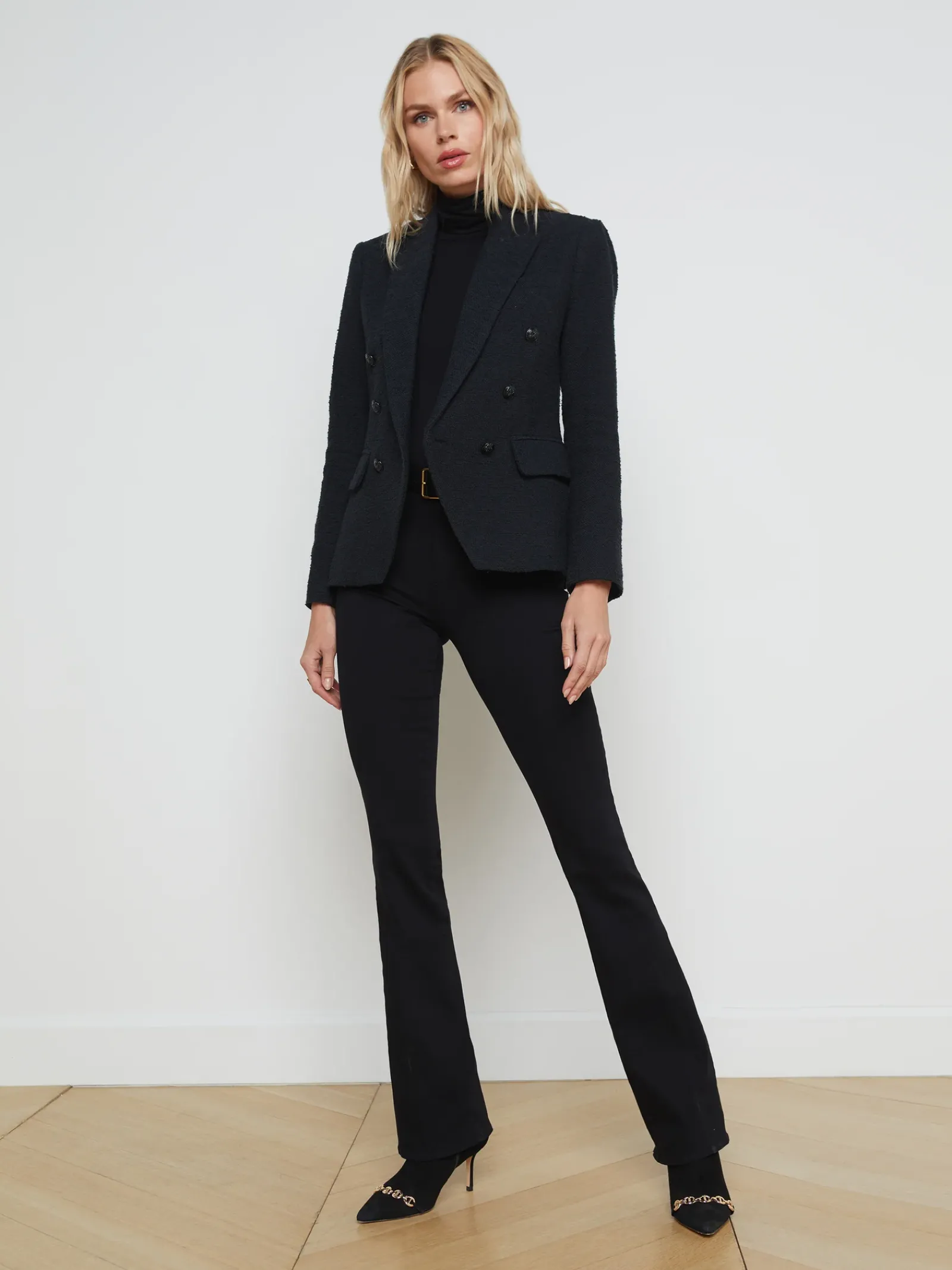 L'AGENCE All Things Black|Blazers & Jackets|Kenzie Tweed Blazer Black/Black
