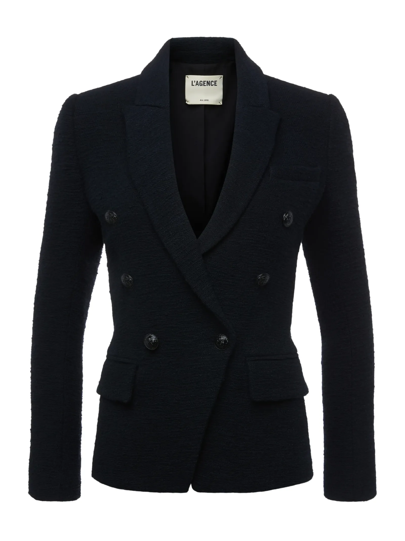 L'AGENCE All Things Black|Blazers & Jackets|Kenzie Tweed Blazer Black/Black