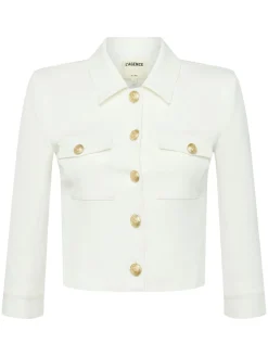 L'AGENCE Nouveau Whites|Spring '24 Catalog|Kumi Cropped Jacket White