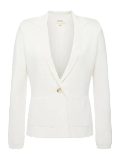 L'AGENCE Nouveau Whites|Essentials|Lacey Knit Blazer Ivory
