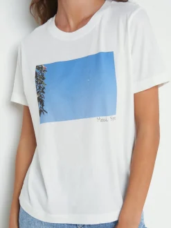 L'AGENCE Tees|Leilani Maui Moon Tee White