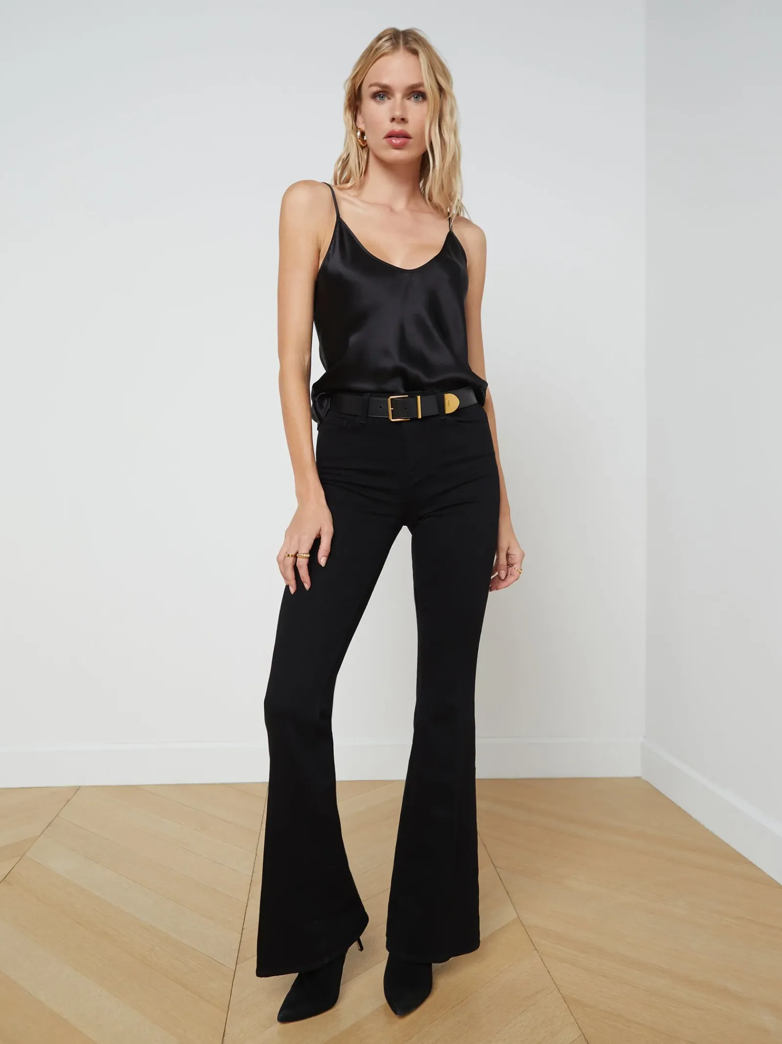 L'AGENCE All Things Black|Silks|Lexi Camisole Tank Black