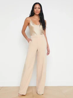 L'AGENCE Spring '24 Catalog|Spring Collection|Lexi Silk Camisole Toasted Almond