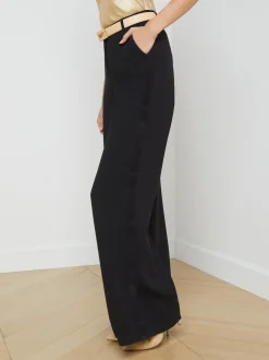 L'AGENCE All Things Black|Pants, Shorts & Skirts|Livvy Straight-Leg Trouser Black