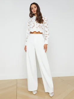 L'AGENCE Nouveau Whites|Spring '24 Catalog|Livvy Straight-Leg Trouser White