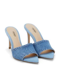L'AGENCE Back in Stock|Resort Collection|Lolita Open Toe Mule Blue Denim